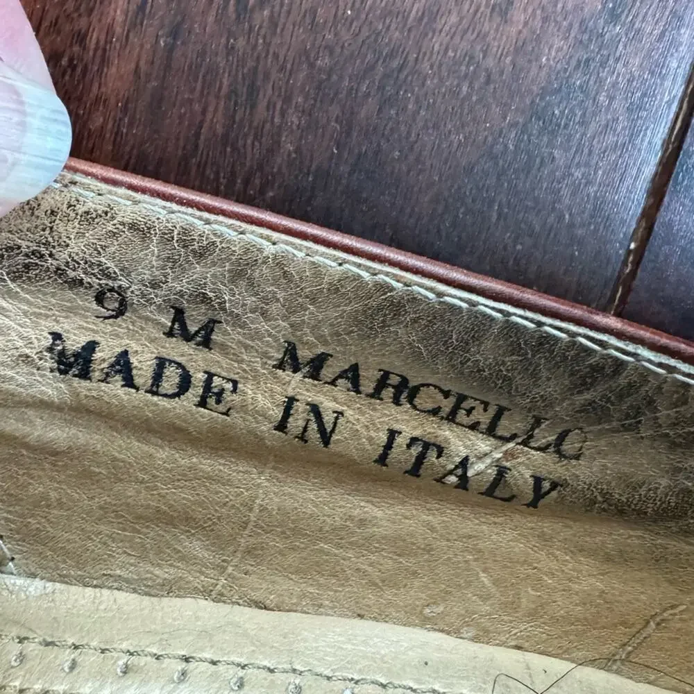 Bally Black and Brown Suede Marcello Made In Italy Leather Tassel Loafer 9